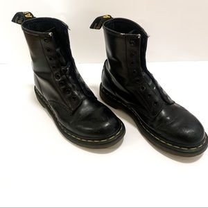 Dr. Marten Black Combat Boots Size 6